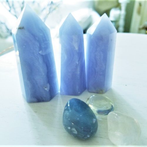 Blue Lace Agate Towers